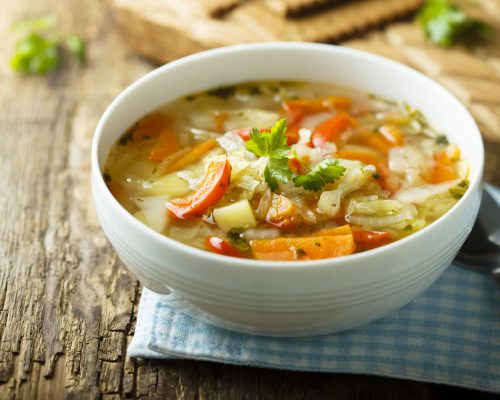 Homemade vegetable soup